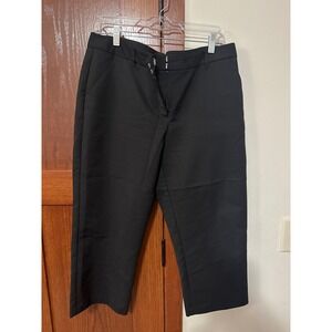 maurices Black Capris Pants Womens Size 13 14 Cropped Career Casual